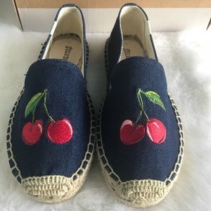 Brand new soludos cherries slippers